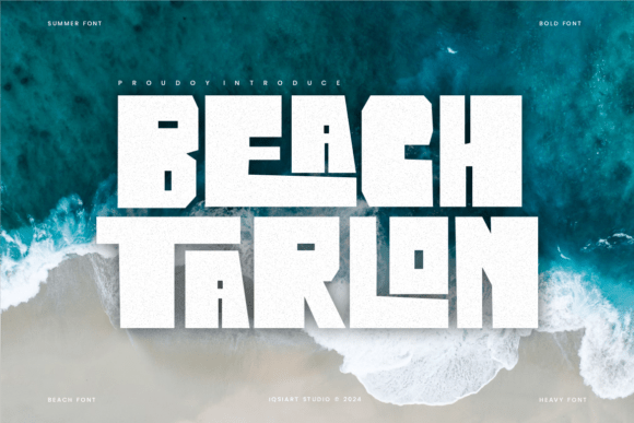 Beach Tarlon: A Rugged Display Font for Makers & Sellers