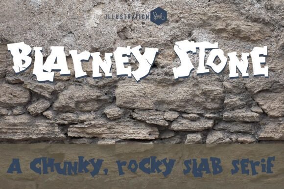 Blarney Stone: A Chunky Serif Font with Editorial Grit