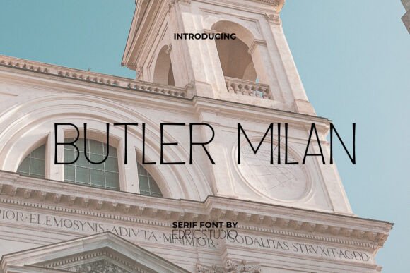 Butler Milan: A Refined Serif Display Font for Minimalist Branding