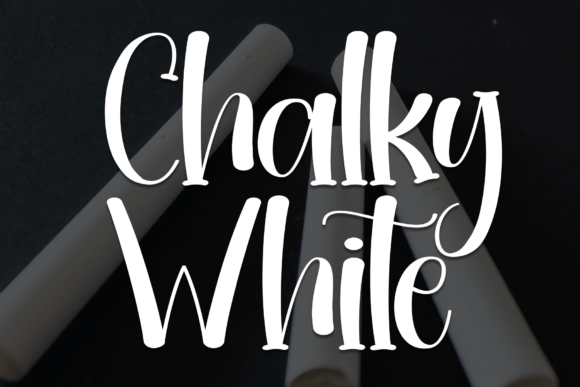 Chalky White Font: A Handwritten Display Typeface for Web Design