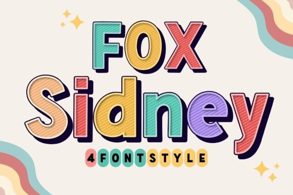 Fox Sidney Font: A Vibrant Display Typeface for Creative Makers