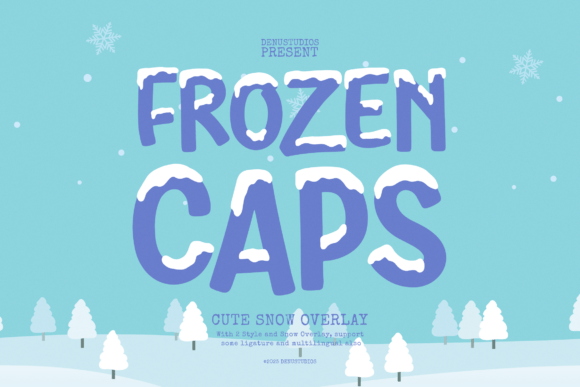 Frozen Caps: A Snow-Covered Display Font for Campaign Creatives