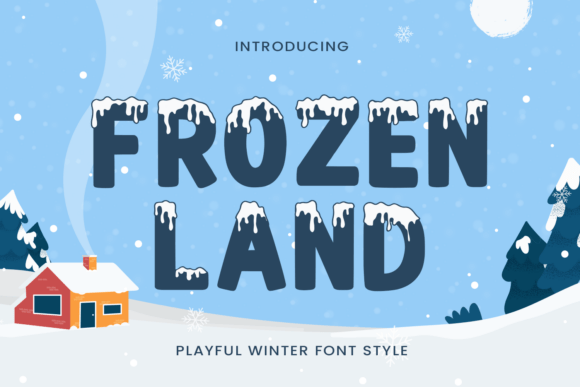 Frozenland Font: A Frosty Display Typeface for Web Design