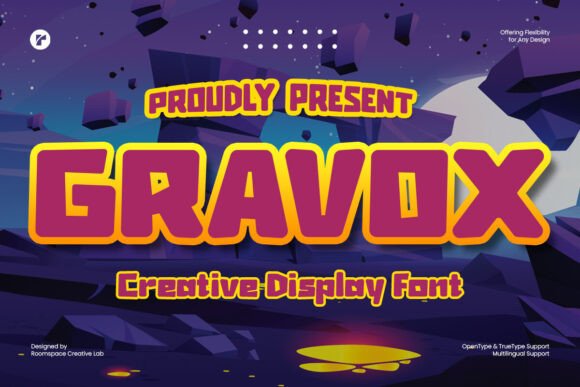 Gravox Font: A Maker’s Bold Display Typography Test