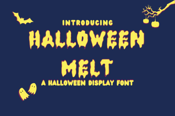 Halloween Melt: A Dripping Display Font for Spooky Editorials