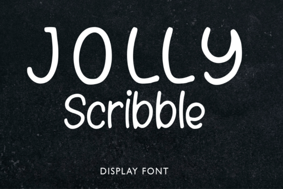 Jolly Scribble: The Playful Hand-Drawn Display Font for Crafters