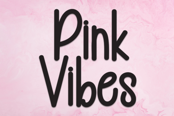 Pink Vibes: A Handwritten Display Font with Playful Warmth