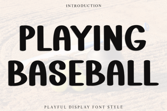 Playing Baseball: A Display Font with Editorial Warmth
