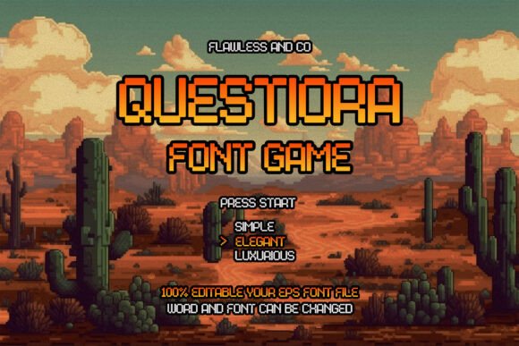Questiora: The Bold Display Font for Adventure-Focused Web Design