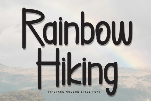 Rainbow Hiking Font: Bold Handwritten Type for Campaigns