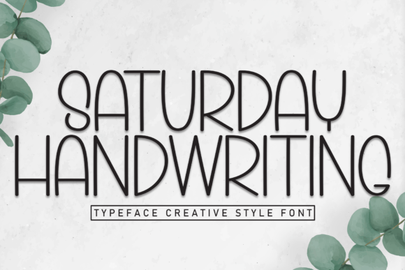 Saturday Handwriting: A Warm Display Font for Editorial Design