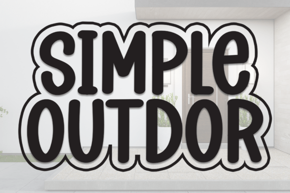 Simple Outdor: A Chunky Display Font for Friendly Branding
