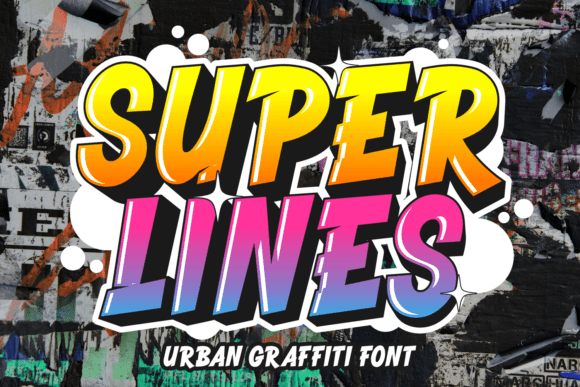 Super Lines: A Bold Display Font for Editorial Design