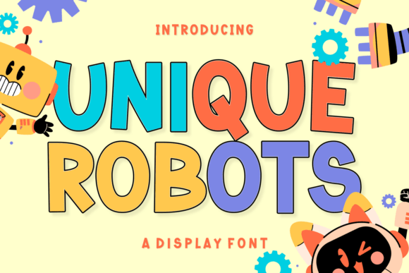Unique Robots: A Vintage Font for Memorable Branding