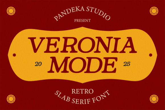 Veronia Mode Font: A Vintage Slab Serif for Branding